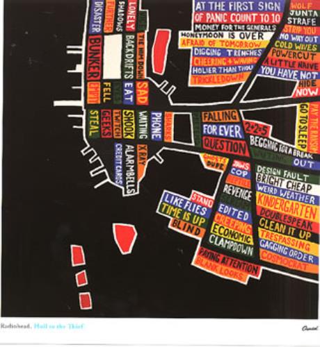 Radiohead Hail to the Thief オリジナル両面ポスター Radiohead